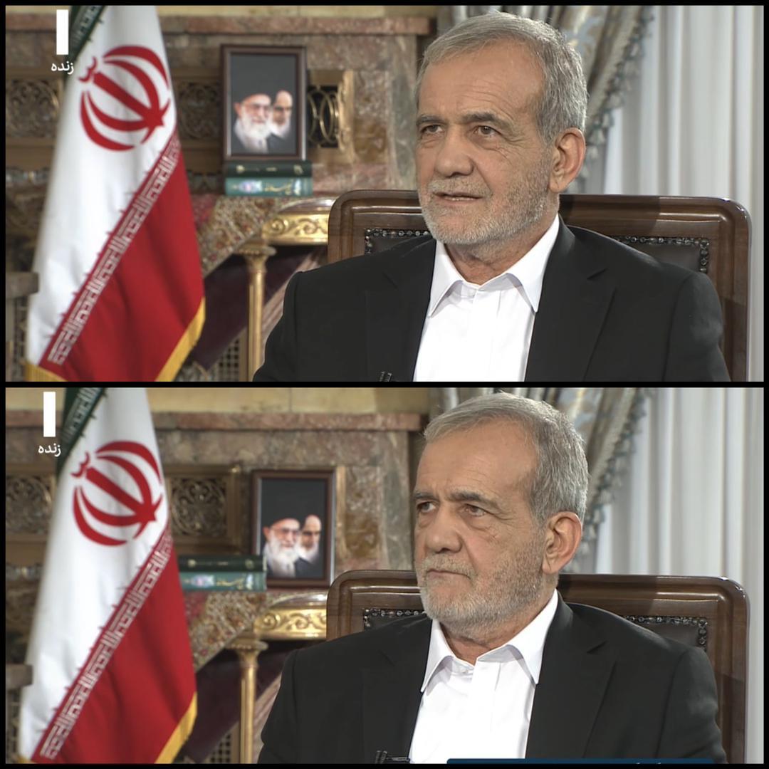 دکوراسیون پشت سر پزشکیان ناگهان تغییر کرد