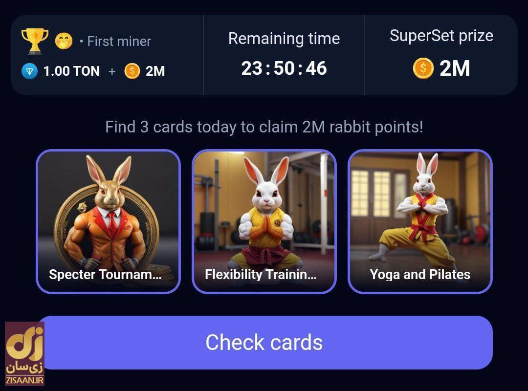 کارت‌های راکی رابیت امروز دوشنبه ۱۲ شهریور ۱۴۰۳ برای دریافت دو میلیون سکه