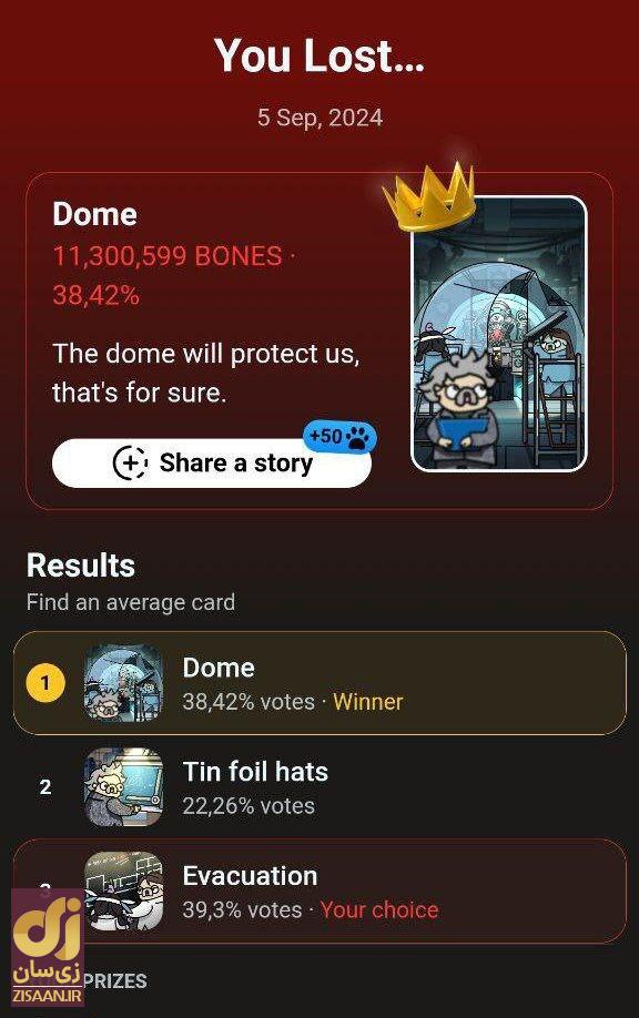 کارت‌ها و سوال بازی لاست داگز lost dogs امروز جمعه ۱۶ شهریور ۱۴۰۳