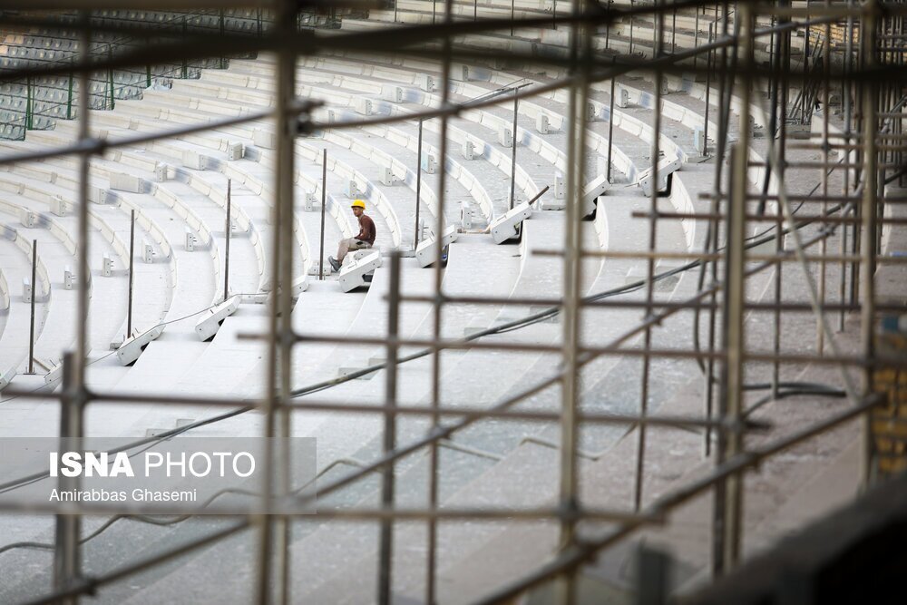 تصاویر: روند بازسازی استادیوم فوتبال مجموعه ورزشی آزادی تصاویر: روند بازسازی استادیوم فوتبال مجموعه ورزشی آزادی
