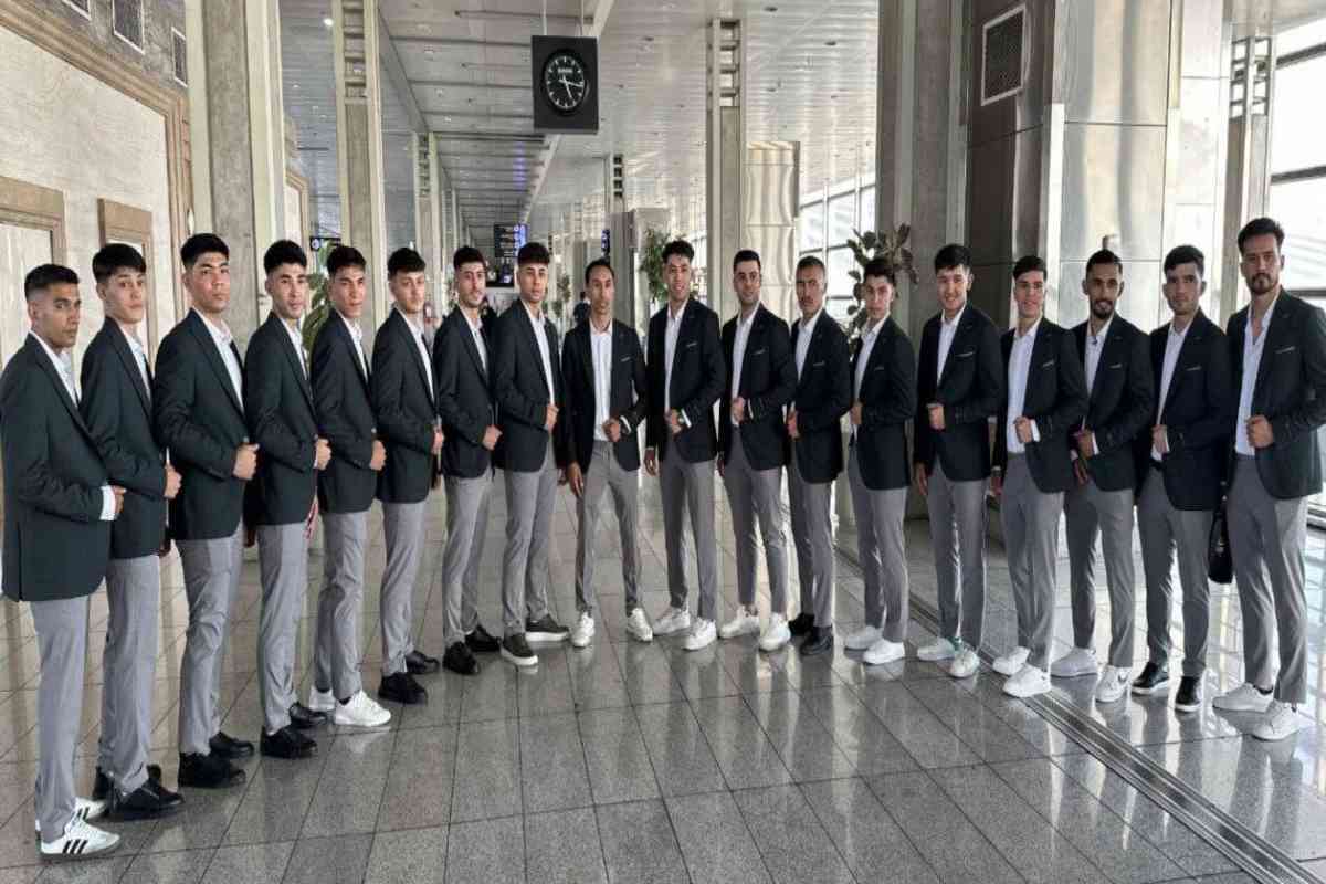 عکس | استایل جالب ملی‌پوشان تاریخ‌ساز افغانستان