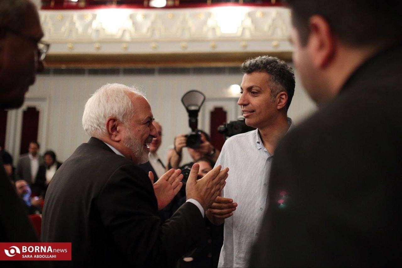 عکس جدید از خوش و بش ظریف و فردوسی پور در یک مراسم