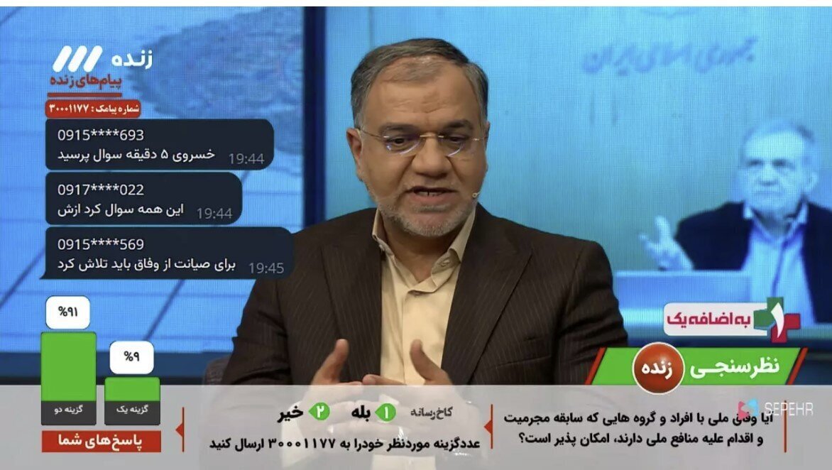 نظرسنجی عجیب صداوسیما علیه پزشکیان