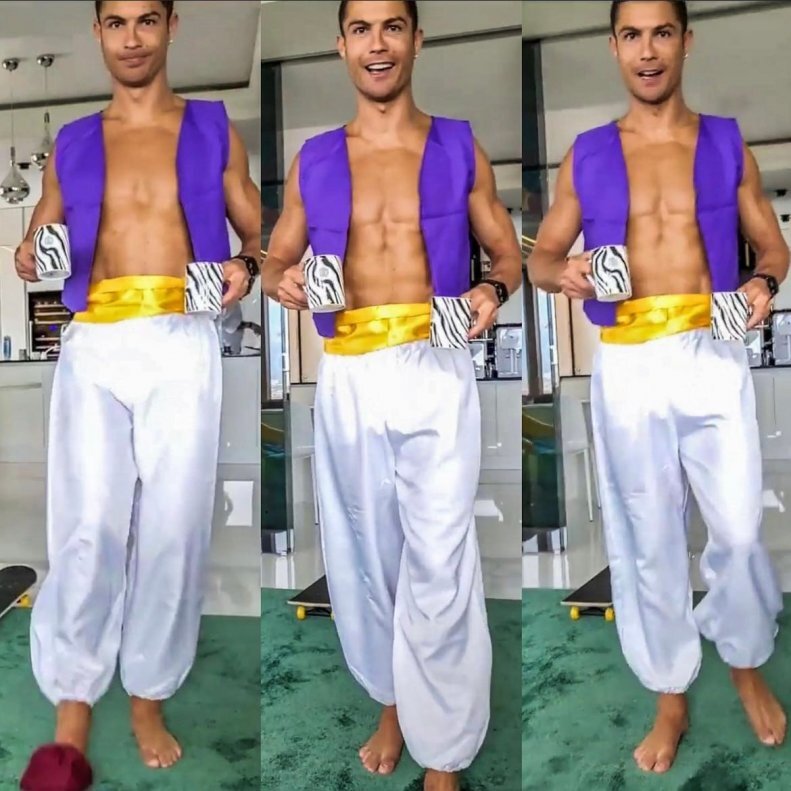 عکس | سرگرمی جدید رونالدو: علاالدین و غول چراغ!