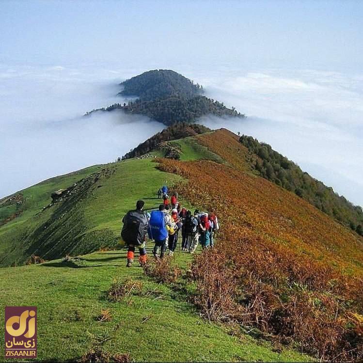 عکسی حیرت‌انگیز و خیالی مسیر پیاده روی زنجان به گیلان
