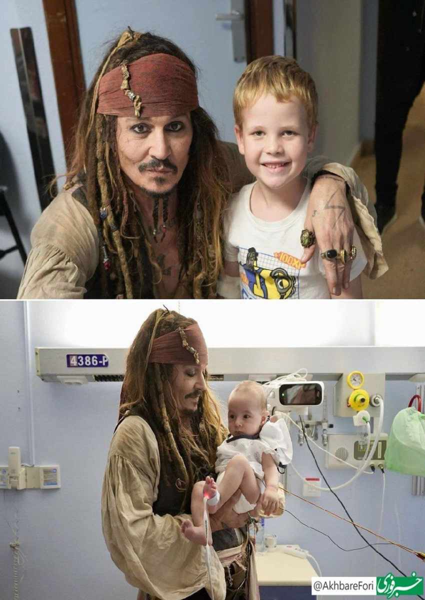 «جانی دپ» با لباس «جک اسپارو» در اسپانیا «جانی دپ» با لباس «جک اسپارو» در اسپانیا