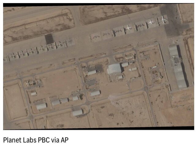 تصاویر ماهواره‌ای از تخریب پایگاه هوایی اسرائیل؛ میزان تخریب مشخص شد