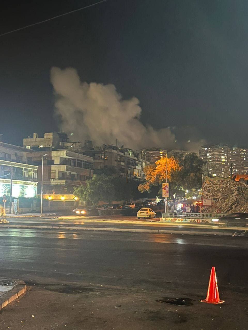 (تصاویر) اسرائیل نزدیک‌ترین محل به سفارت ایران در دمشق را نشانه گرفت