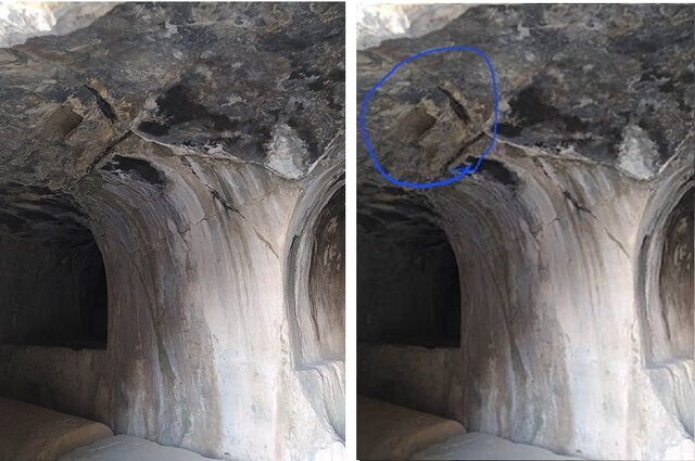 تصاویر | وضعیت وخیم سقف آرامگاه اردشیر دوم هخامنشی تصاویر | وضعیت وخیم سقف آرامگاه اردشیر دوم هخامنشی