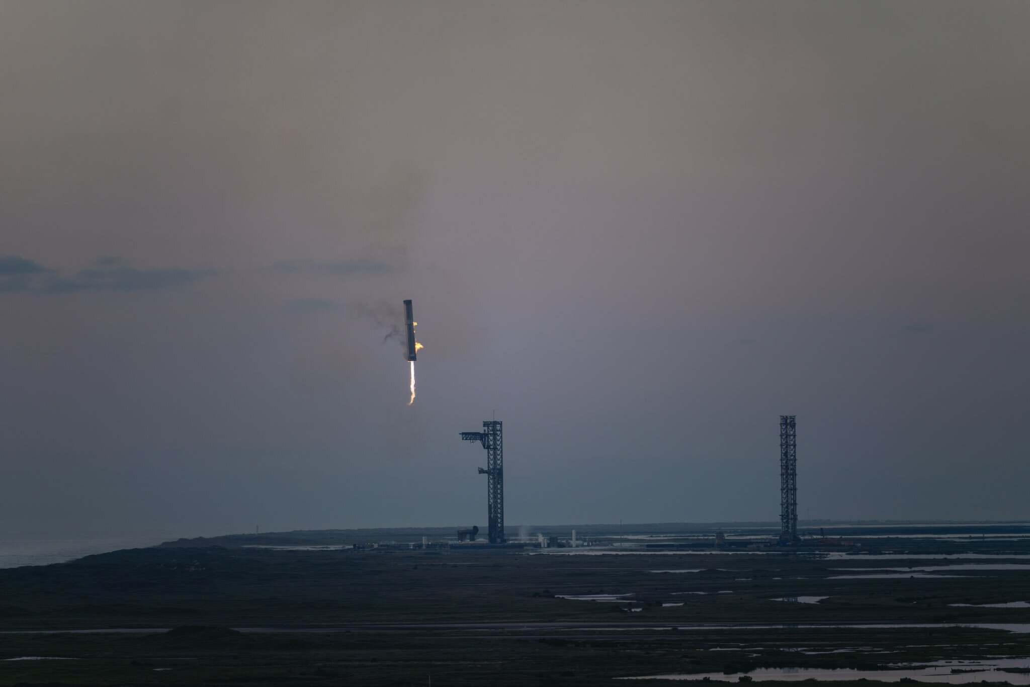 عکس| ایلان ماسک فرود فوق‌العاده اسپیس ایکس را به رخ توئیتری‌ها کشید