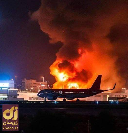 صحنه هولناکی که اسرائیلی‌ها در حمله دیشب به فرودگاه بیروت خلق کردند + عکس و ویدئو