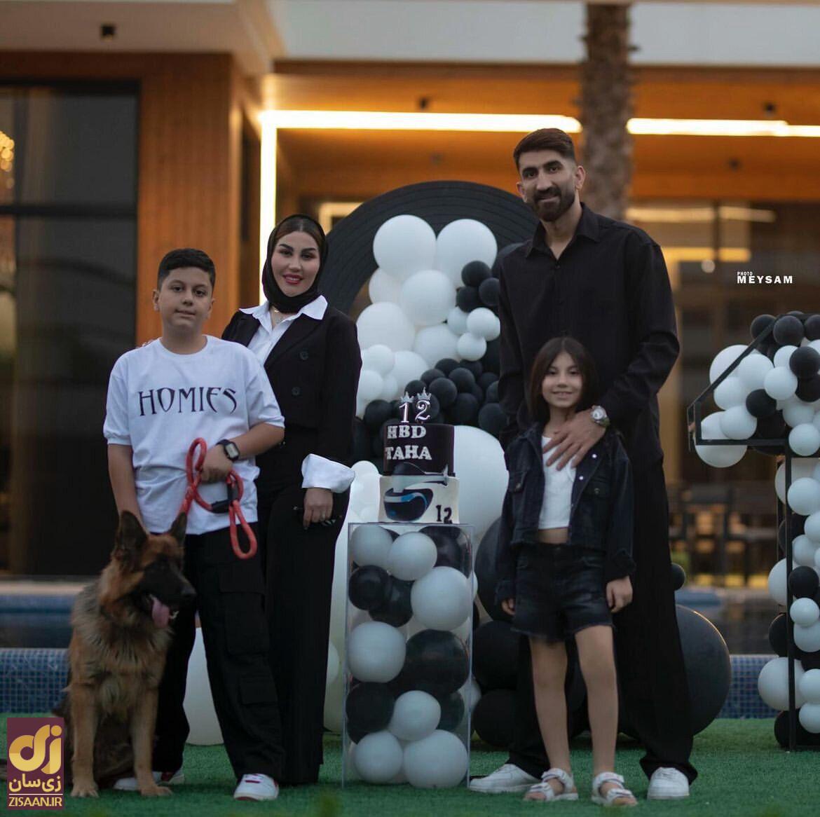 عکس| جشن خانوادگی بیرانوند برای تولد پسرش
