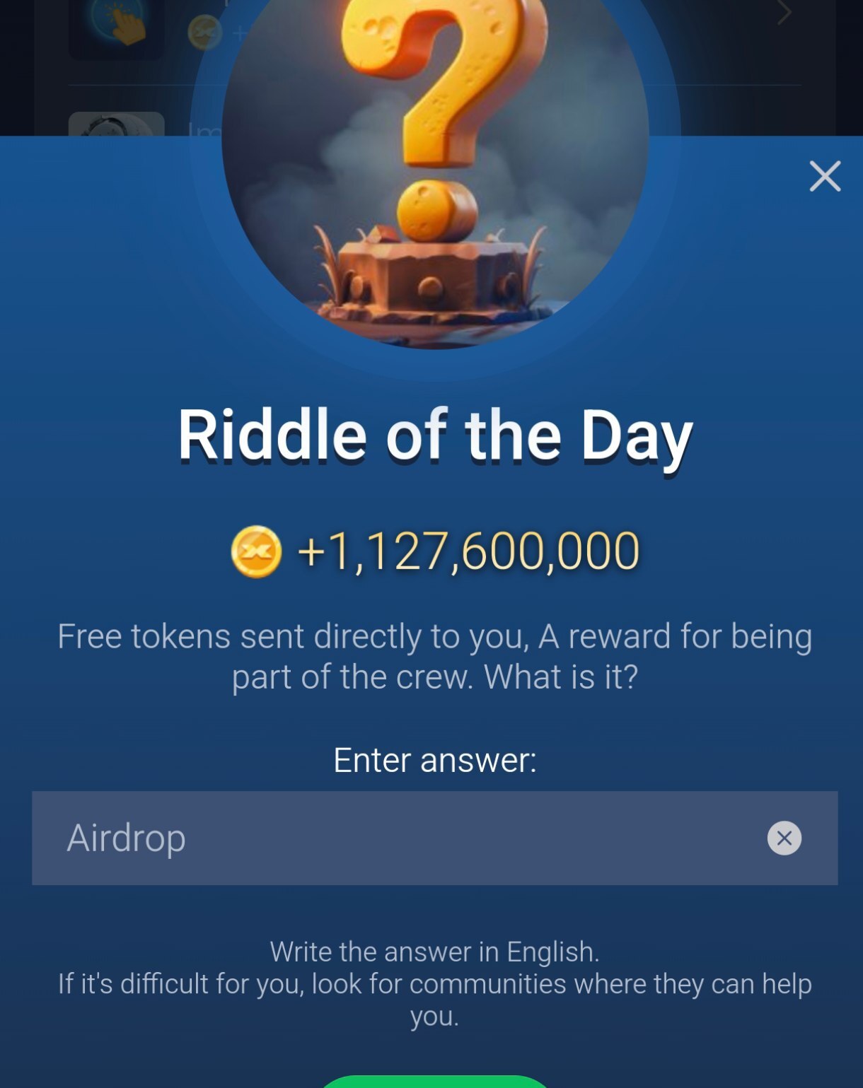 جواب معمای روزانه ماسک امپایر امروز دوشنبه ۹ مهر ۱۴۰۳ (riddle of the day)