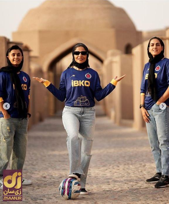 (تصاویر) پیراهن جدید و زیبای تیم دختران خاتون بم خبرساز شد