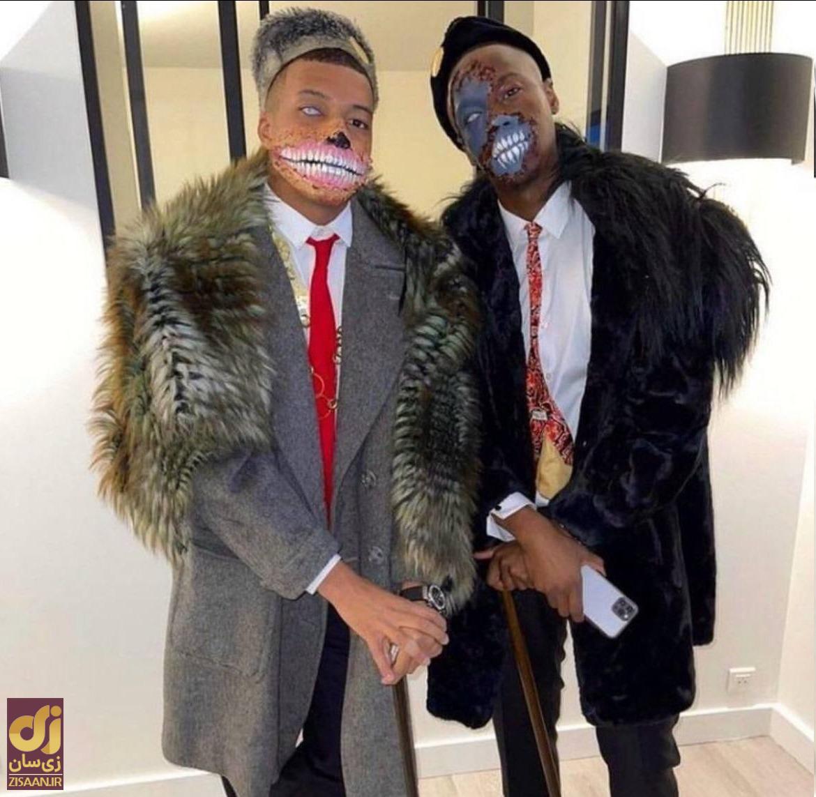 عکس | چهره ترسناک امباپه در هالووین