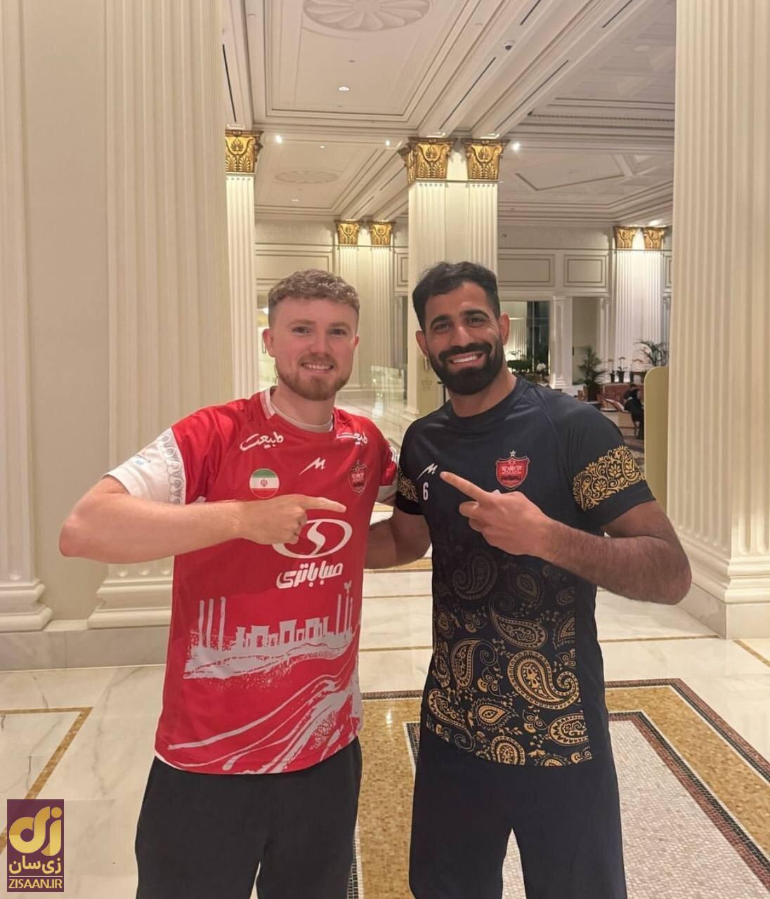 عکس | حضور دوباره یک بلاگر مشهور در اردوی پرسپولیس خبرساز شد