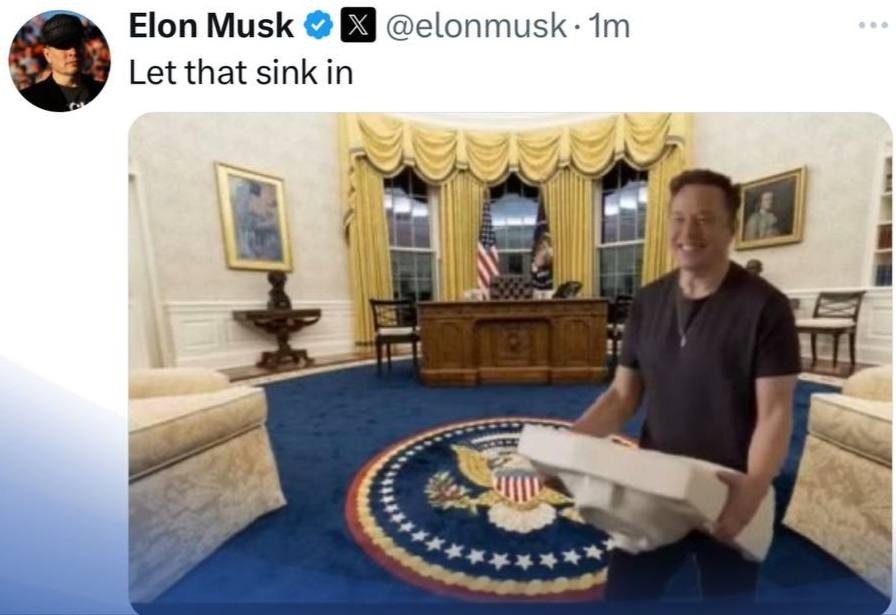 ایلان ماسک با یک کاسه دستشویی به استقبال پیروزی ترامپ رفت