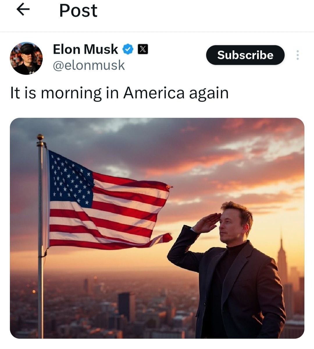 توئیت جنجالی دیگر ایلان ماسک صبح روز بعد از پیروزی ترامپ