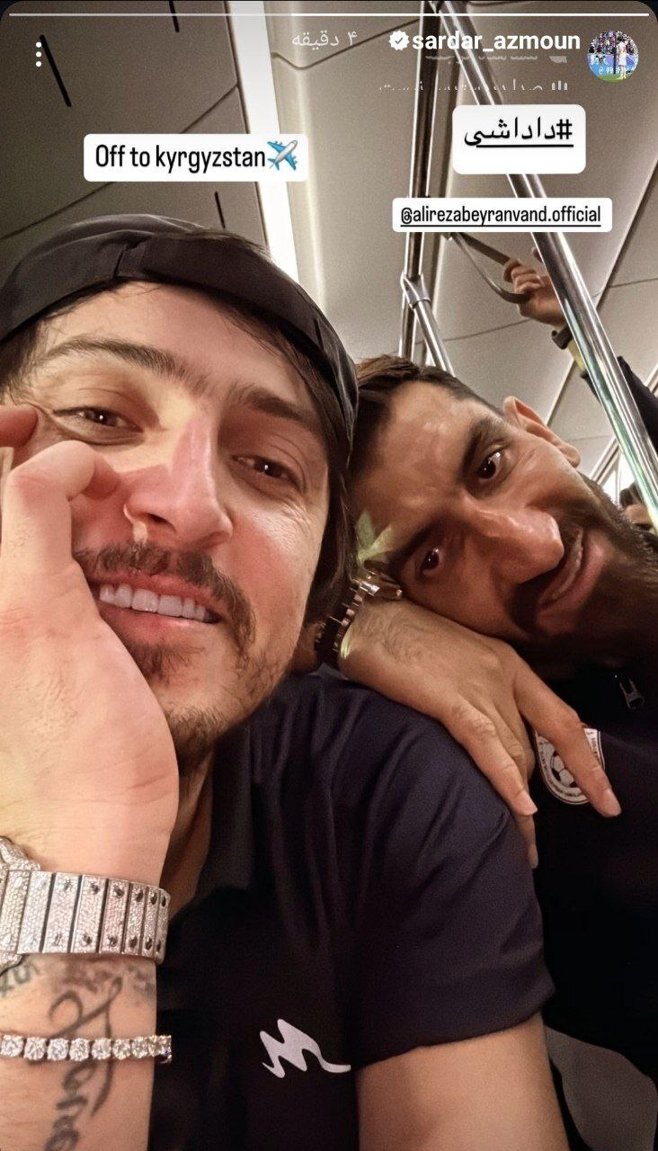 استوری عاشقانه سردار در کنار علیرضا بیرانوند!