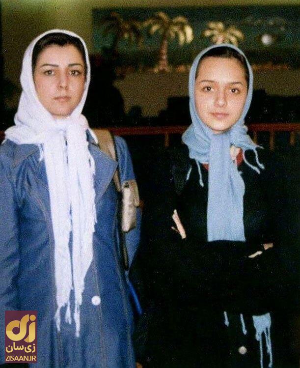 ترانه علیدوستی و مادرش نادره حکیم الهی در جوانی