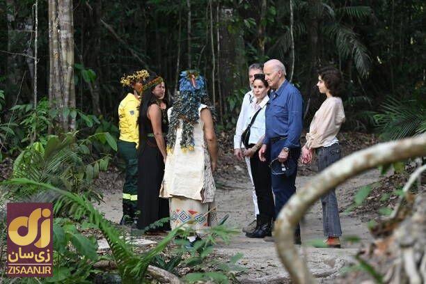 بایدن اولین رئیس جمهور آمریکا که به جنگل آمازون رفت + عکس