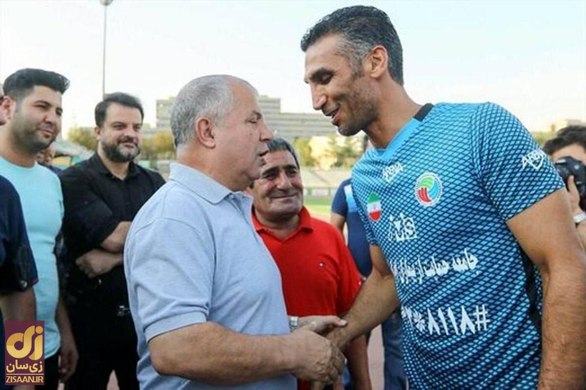 عکس | لبخند رضایت هاشمی‌نسب پس از آشتی‌کنان با پروین!