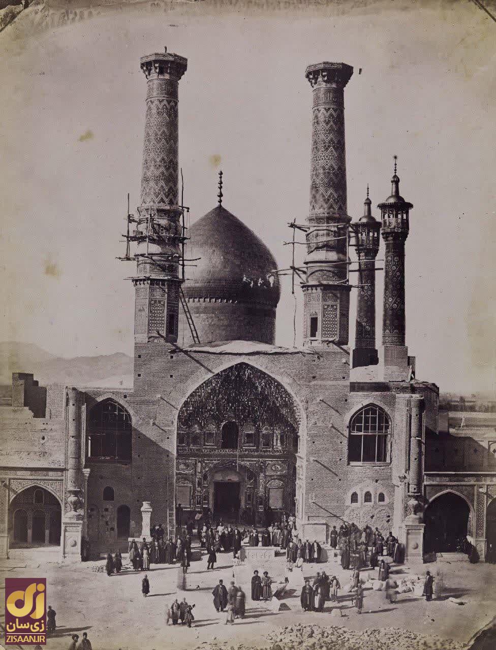قدیمی‌ترین عکس از صحن حرم حضرت معصومه در قم
