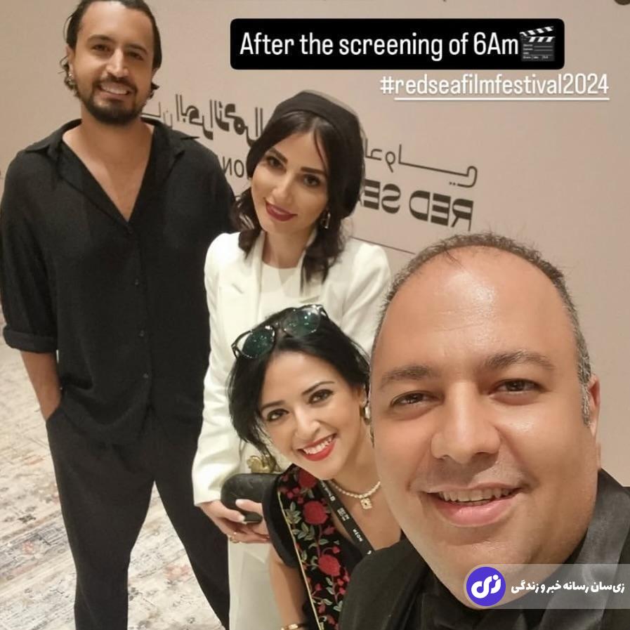 تصاویری | عکس‌هایی جذاب از تیپ و استایل شیک مهرداد صدیقیان، سمیرا حسن پور و علی اوجی در فستیوال فیلم عربستان