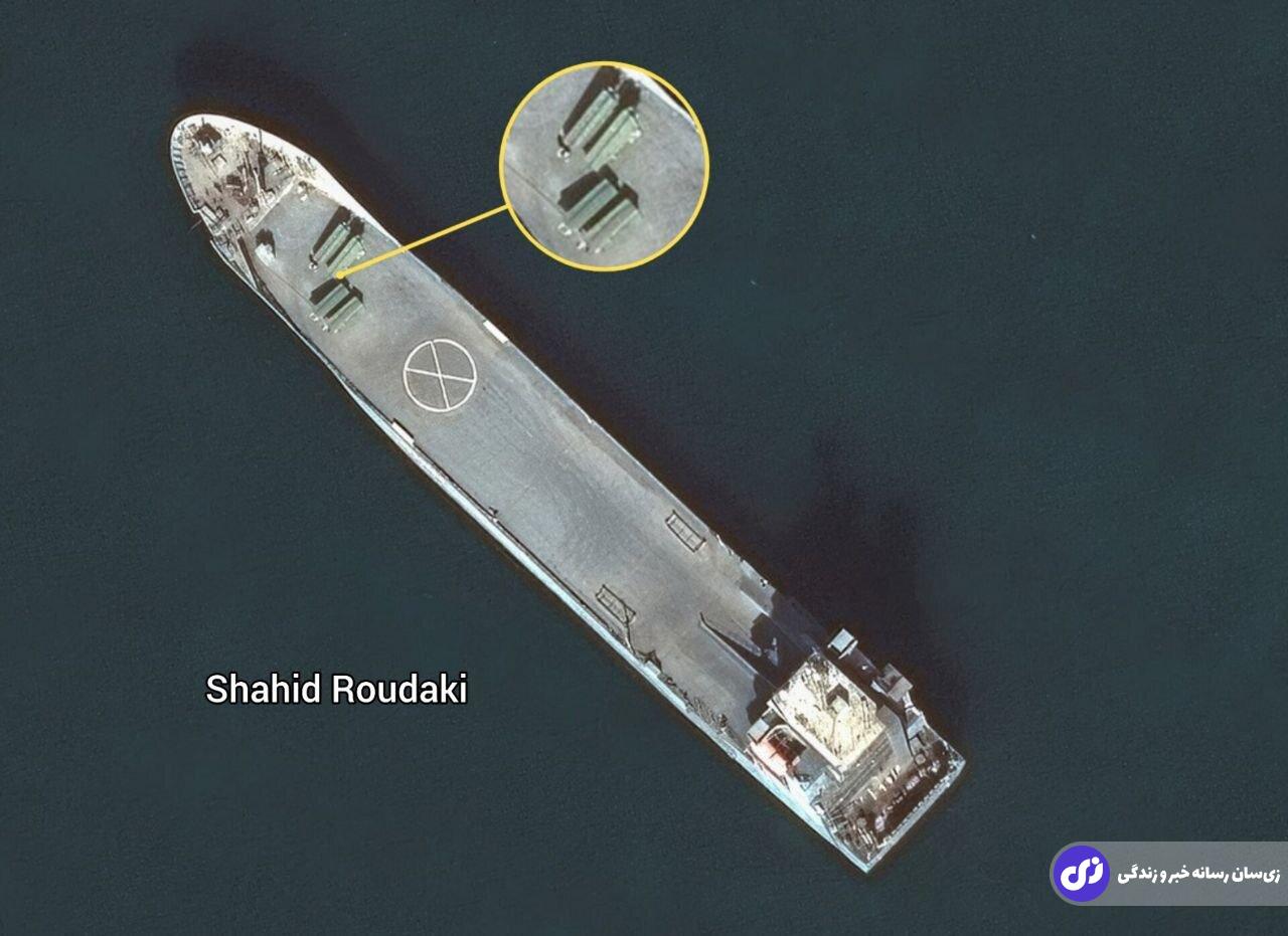 عکس | جدیدترین تصاویر ماهواره‌ای از ناو پهپادبر سپاه