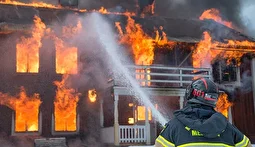 تصاویر آتش‌سوزی مهیب امروز مشهد منتشر شد