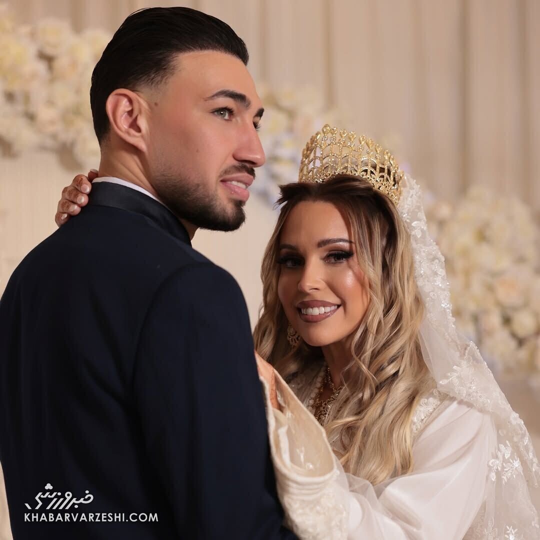 تصاویری از مراسم عروسی منیر الحدادی/ ماریا مارتینز همسر منیرحدادی کیست؟