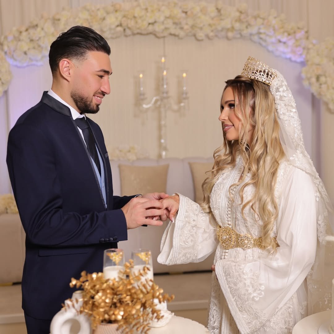 تصاویری از مراسم عروسی منیر الحدادی/ ماریا مارتینز همسر منیرحدادی کیست؟