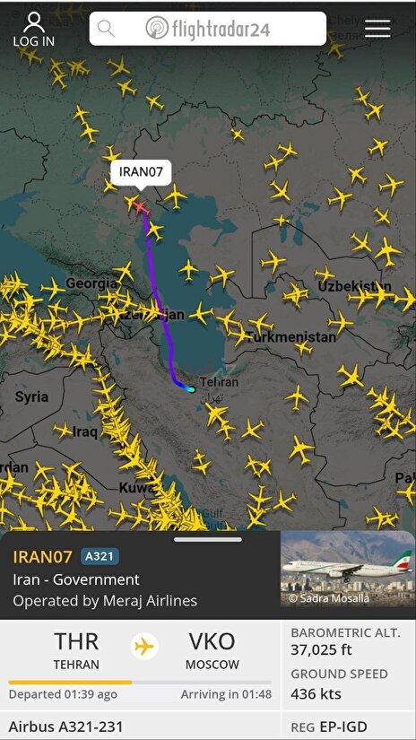 غیررسمی؛ پرواز هواپیمای ریاست‌جمهوری از مهرآباد به مقصد مسکو؛ ماجرا چیست؟