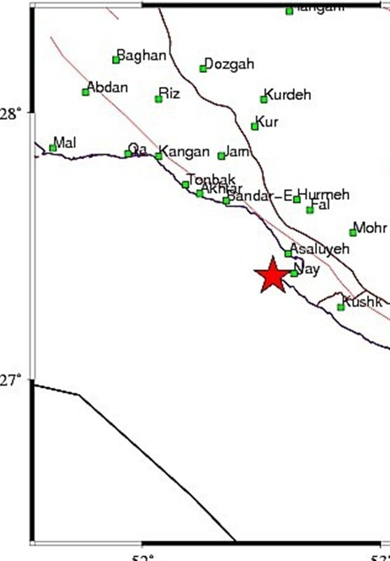 زلزله ۵.۲ ریشتری عسلویه را لرزاند