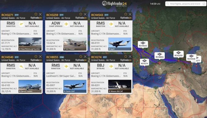 چرا هواپیما‌های نظامی آمریکا در یک فرودگاه نامعلوم در ترکمنستان نزدیک ایران فرود آمدند؟