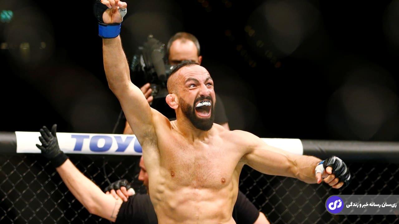 رضا مددی؛ فایتر ایرانی - سوئدی سبکوزن MMA معروف به «سگ دیوانه» که متخصص مبارزات فرسایشی و تحمیل کلینچ بود رضا مددی