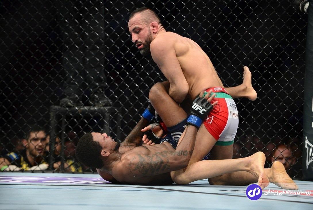 رضا مددی؛ فایتر ایرانی - سوئدی سبکوزن MMA معروف به «سگ دیوانه» که متخصص مبارزات فرسایشی و تحمیل کلینچ بود رضا مددی