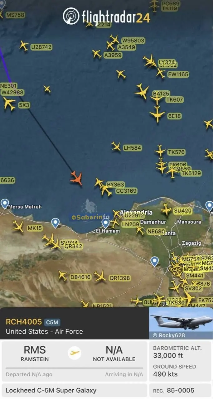 سنگین‌ترین هواپیمای ارتش آمریکا در راه خاورمیانه