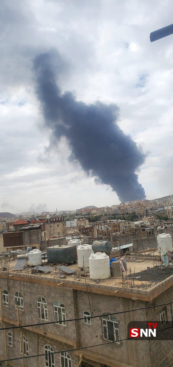 تصاویر | حمله گسترده اسرائیل به فرودگاه صنعا