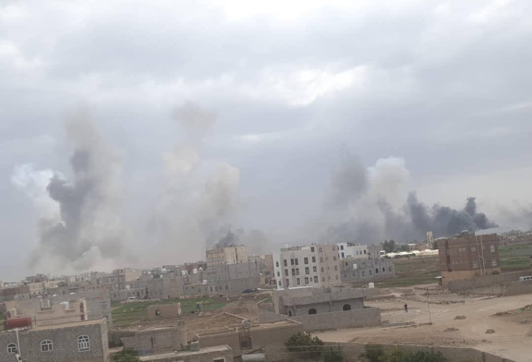 تصاویر | حمله گسترده اسرائیل به فرودگاه صنعا