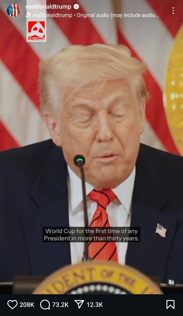 ۷۰ هزار کامنت کاربران ایرانی پایِ پست ترامپ ۷۰ هزار کامنت کاربران ایرانی پایِ پست ترامپ