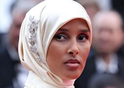 تصاویر مشهورترین مدل محجبه جهان در جشنواره کن