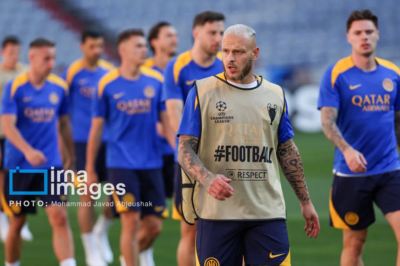 تمرین اینتر همراه طارمی قبل از فینال لیگ قهرمانان اروپا + تصاویر