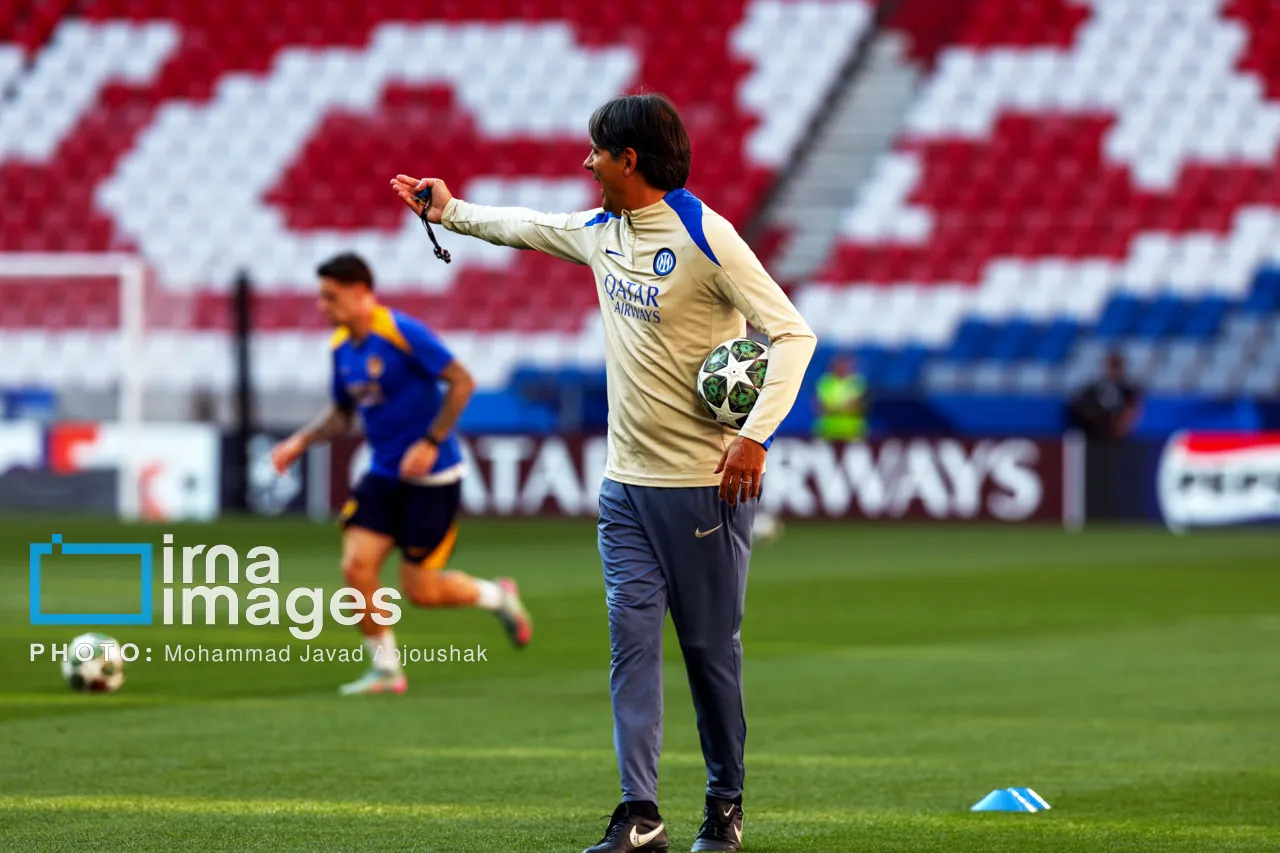 تمرین اینتر همراه طارمی قبل از فینال لیگ قهرمانان اروپا + تصاویر