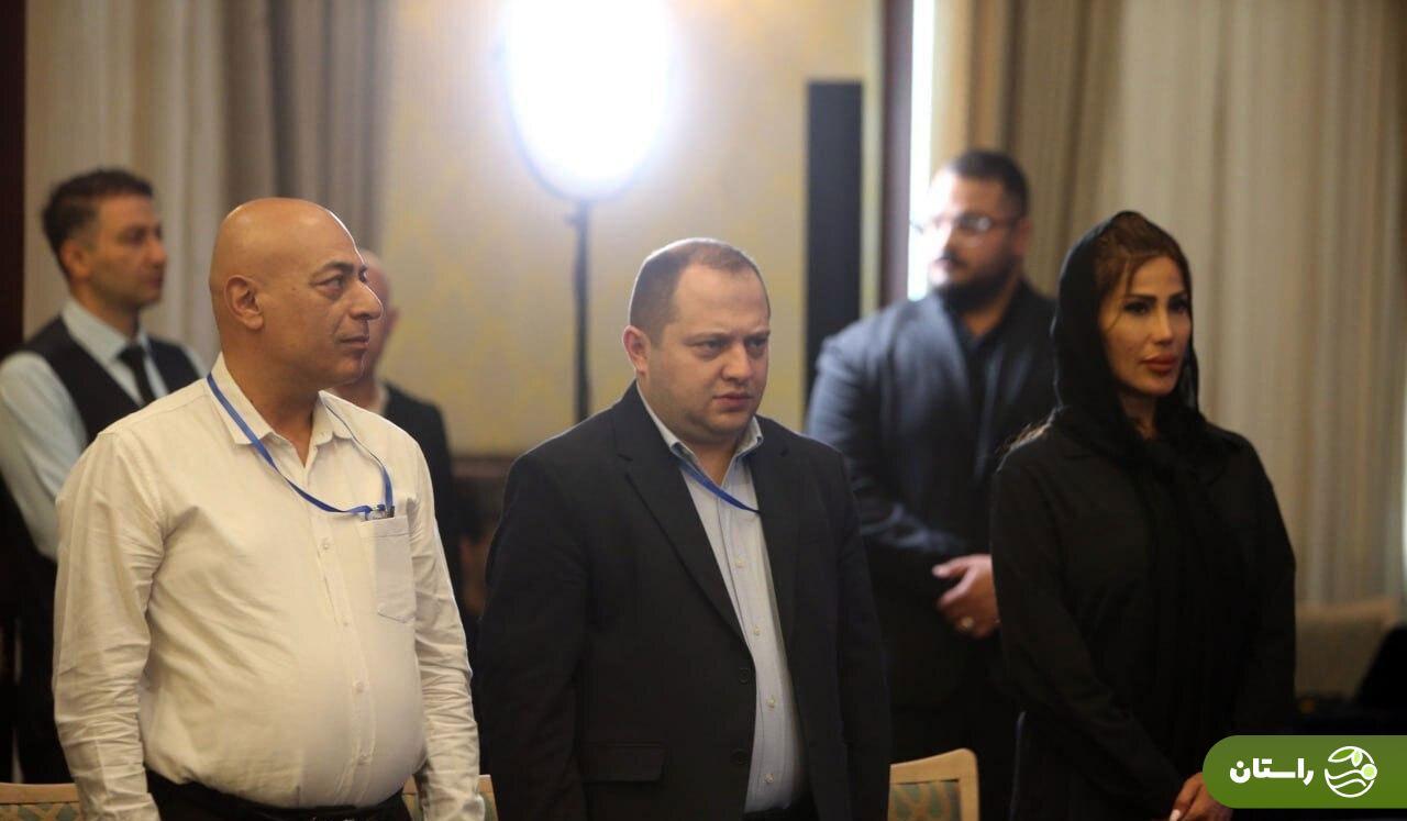 تصاویر | حضور سوفیا مکرمتی، همسر ایرانی کلارنس سیدروف در مراسم معارفه او در استقلال