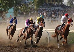 فیلم تلخ از فوت امین محمدی چابکسوار در مسابقه اسبدوانی بندر ترکمن