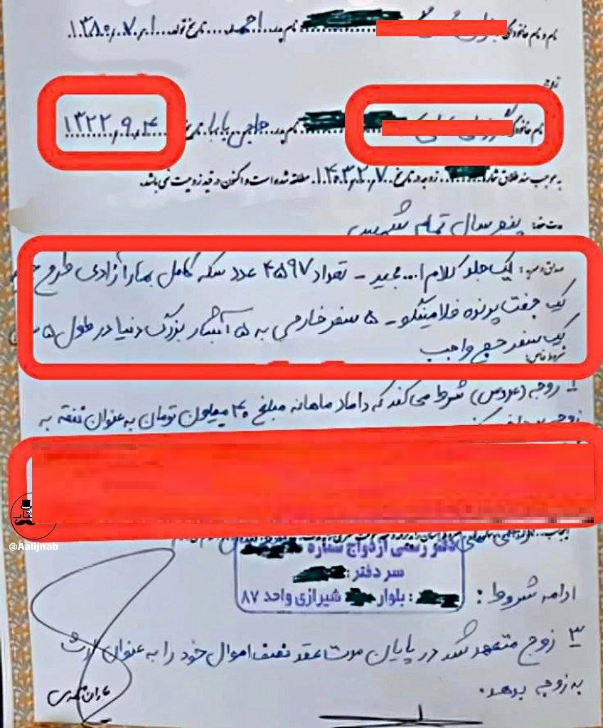 مهریه عجیب و کمرشکن دختر جوان در ازدواج با شوهر ۸۲ ساله؛ ۵ سفر خارجی به ۵ آبشار بزرگ دنیا و یک جفت فلامینگو