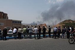 (ویدئو) اولین تصاویر از حمله به اطراف فرودگاه تبریز