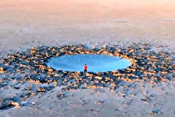 ویدئو | جزئیات جدید درباره گودال مرموز دریاچه ارومیه؛ دمای آن چقدر است و چطور ایجاد شده است؟