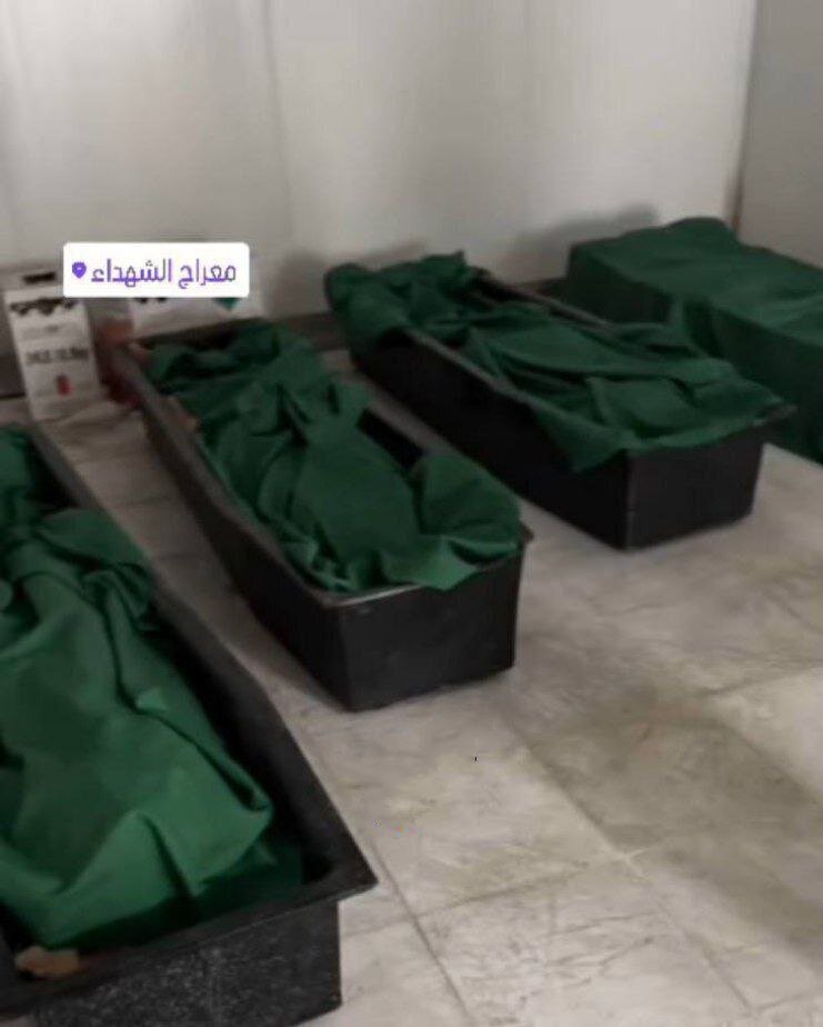 تصویر | اولین تصویر از پیکر شهید سلامی، شهید حاجی‌زاده و شهید باقری